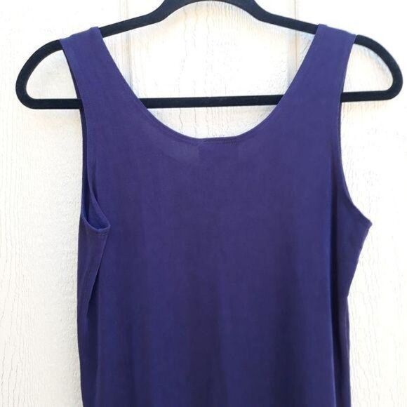 Chico's Travelers Contemporary Tank Mesmerize Top Packable Purple Stretch Sz 1 - Picture 6 of 9